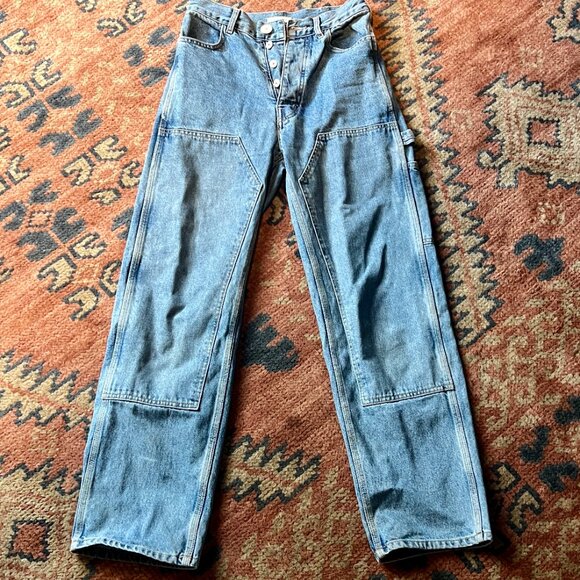 Jesse Kamm - Patchfront Handy Pants - Cowboy Japanese Blue Denim - Size 6 - Picture 4 of 4